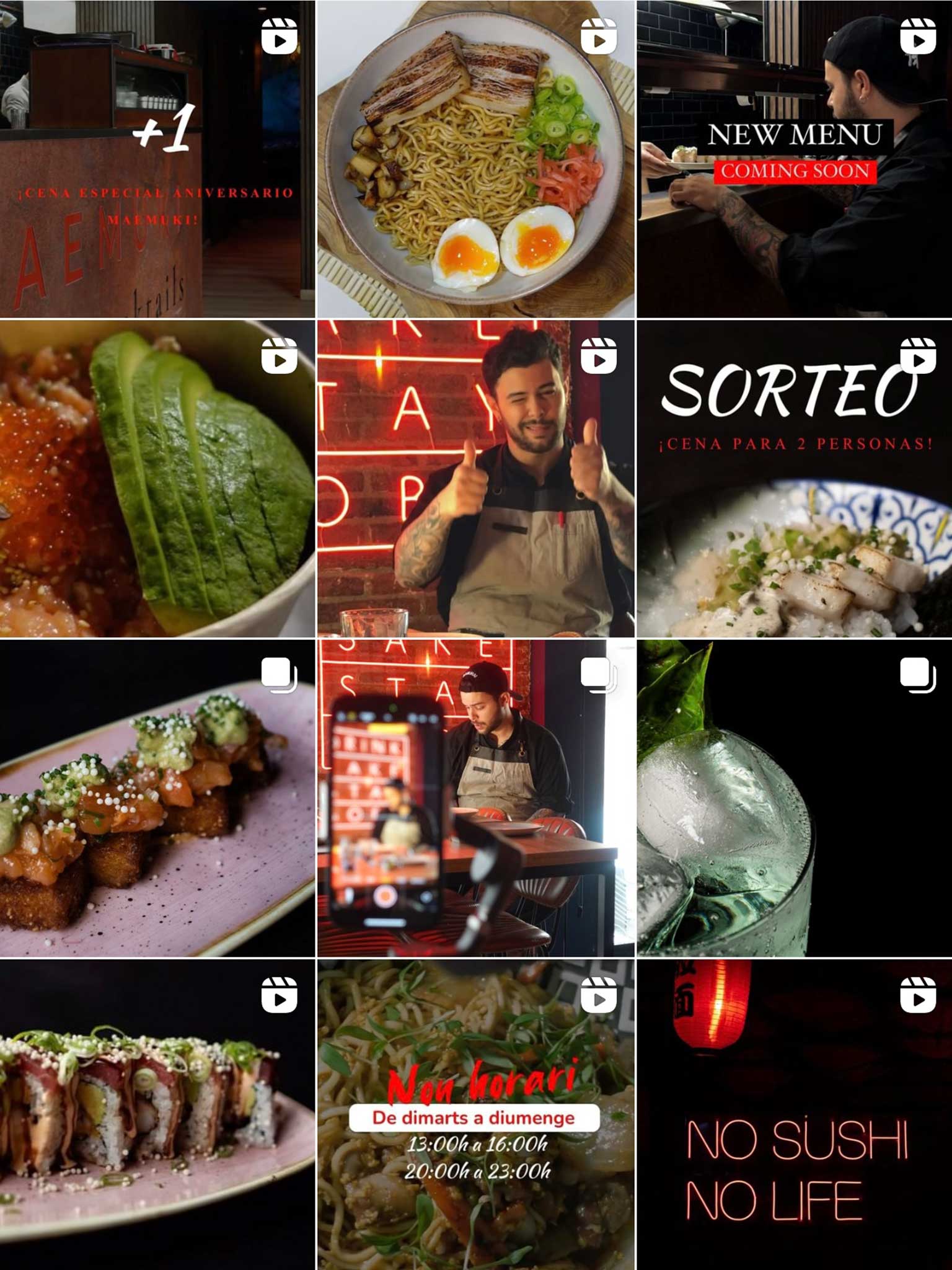 imagenes de comida japonesa en redes sociales